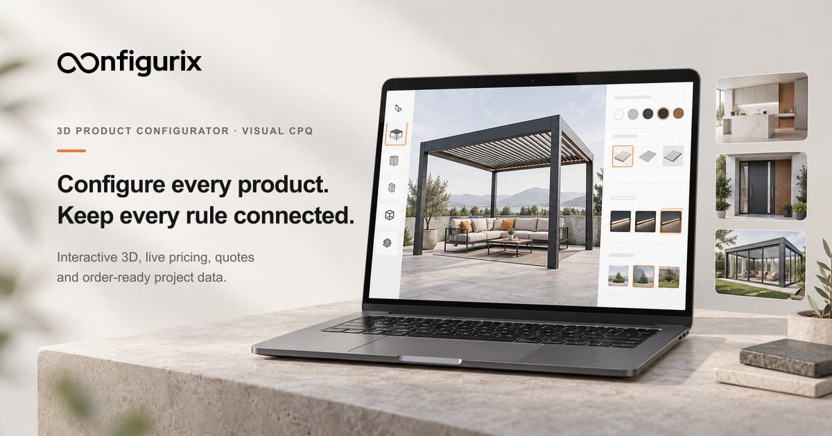Materialen & levertijden automatiseren met 3D/AR‑configurators